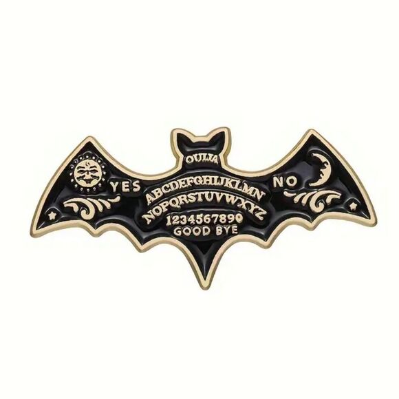 Hot Topic Jewelry - HALLOWEEN SALE Goth Witchcraft Ouija Board Bat Enamel Pin